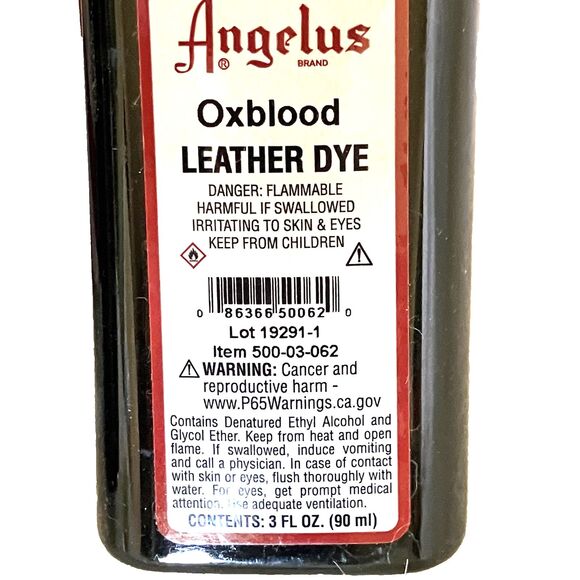 NEW Angelus Leather Dye 2 Red + Oxblood 3 Ounce Applicators Shoe Craft Purse - Picture 4 of 9